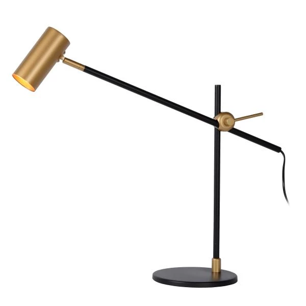 Lucide PHILINE - Bureaulamp - 1xGU10 - Zwart - detail 1